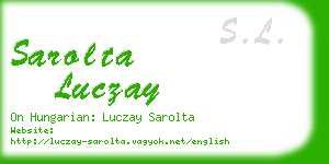 sarolta luczay business card